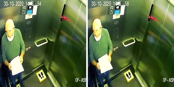 Cahit Kaya isimli vatandaş depreme, Bayraklı 'da bulunan 48 katlı gökdelenin asansöründe yakalandı.