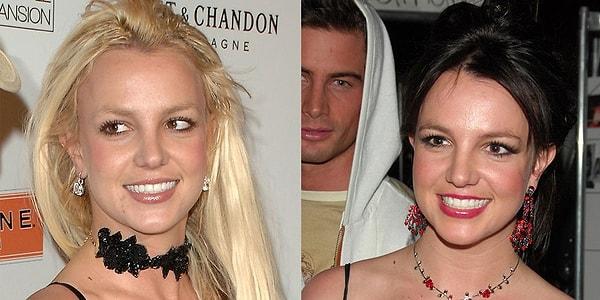 7. Britney Spear, 2007'de Kevin Federline'den ayrılmasından sonra sarı saçlarından bir anda vazgeçip koyu renge boyatmıştı. Sonra da kazıtmıştı saçlarını :/