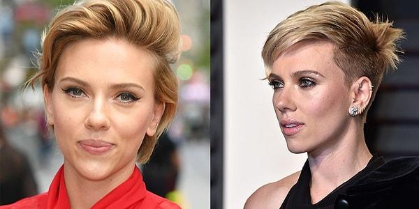 13. Romain Dauriac'le boşandıktan sonra Scarlett Johansson zaten kısa olan saçlarının yanlarını kazıtarak daha asi ve öfkeli bir görüntü kazanmıştı.