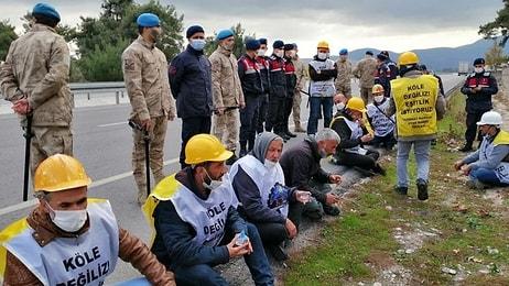 Dün Alkış, Bugün Gözaltı... Ankara'ya Yürümek İsteyen Madencilere Jandarma Müdahalesi