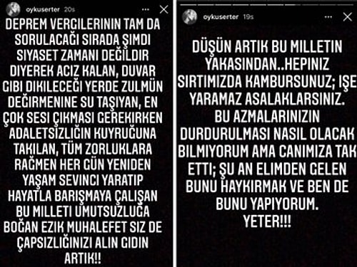 Sunucu Öykü Serter, İzmir Depreminden Sonra Yaşanan Olaylar Karşısında Hem İktidara Hem de Muhalefete Demediğini Bırakmadı!