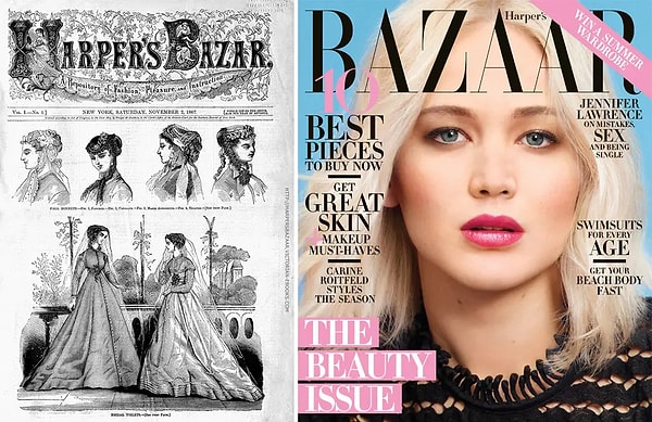 13. Harper’s Bazaar (1867 и 2016).