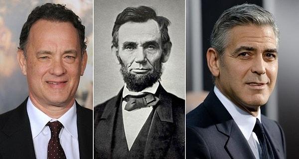 7. Tom Hanks ve George Clooney hem birbirleriyle hem de Amerikan Başkanı Abraham Lincoln ile akraba.