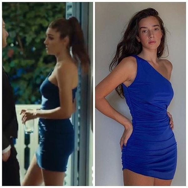 9. Hande Erçel'in üzerindeki mavi seksi mini elbise New Arrivals marka. Simay Yılmaz'a da çok yakışmamış mı sizce?