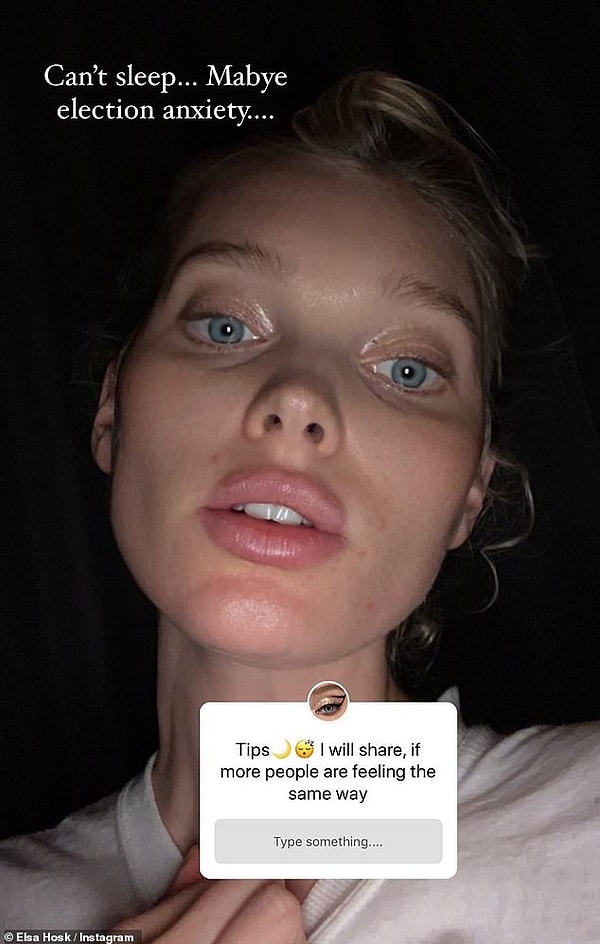 А вчера она заявила, что очень внимательно следит за выборами и не может уснуть.