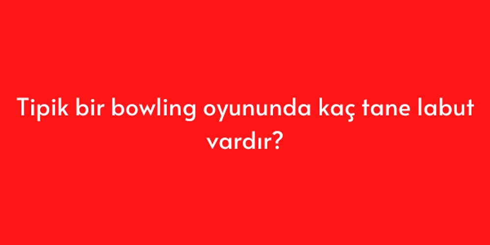 Bu Testin Sonunu Görmeye Hafızan Yetecek mi?