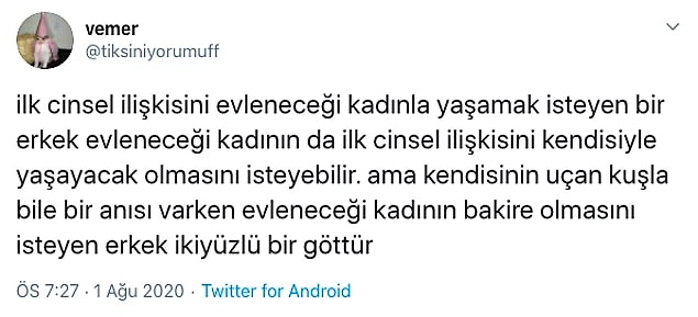 Yaygın olarak bilindiği üzere, pek çok erkek evlenmeden önce alemden aleme akmasına rağmen konu evlenecekleri kadına gelince biraz su koyuveriyor.