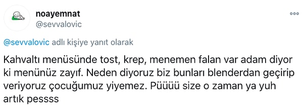 Temel bir beceriden yoksun büyütülen bu çocuklar yiyeceklerin orijinal hallerinden bihaberler; tostu bile püre haliyle görüyorlar.