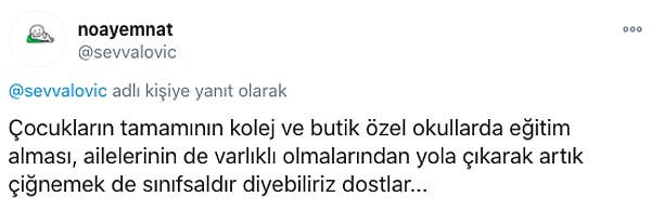 Her şey sınıfsal en nihayetinde...