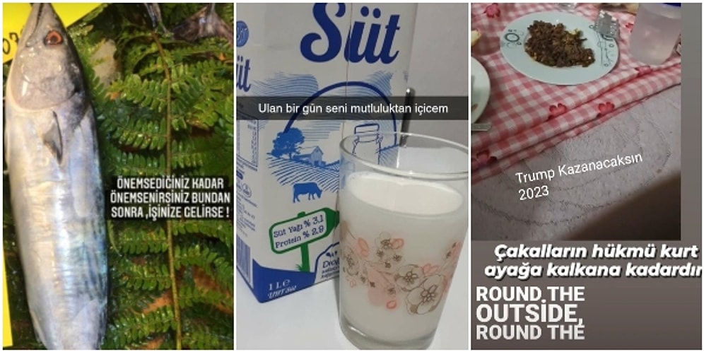 Yemek Paylaşımlarına Yazdıkları Tuhaf Yazılarla Bizlere Bambaşka Dünyalardan Seslenen Kişiler