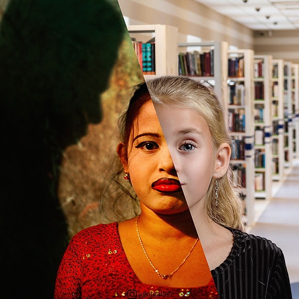 14. Красная помада, глаза океана