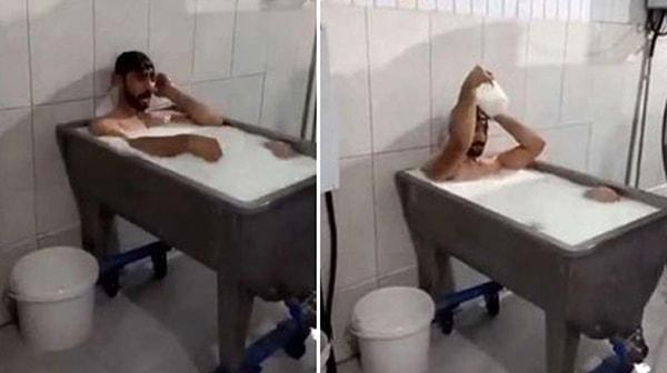Bu tepkilerin ardından da süt banyosu keyfi yapan Emre Sayar ve o görüntüleri çekip TikTok'ta yayınlayan Uğur Turgut tutuklanarak cezaevine gönderilmişti.