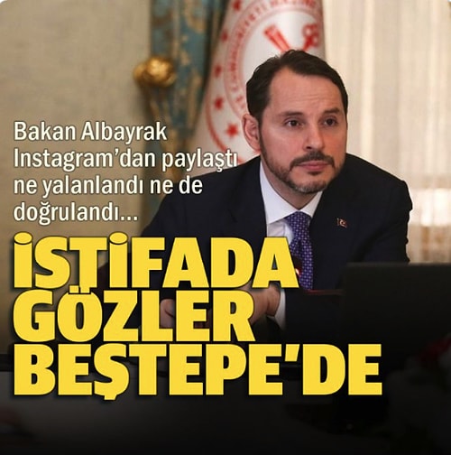 Berat Albayrak'ın İstifa Haberini Saatler Sonra Yayınlamaya Karar Veren Yeni Şafak'a Gelen Komik Tepkiler