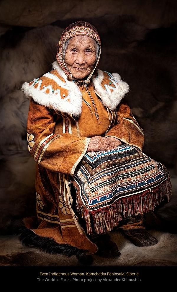7. "Kamçatka'dan yerli bir kadın."