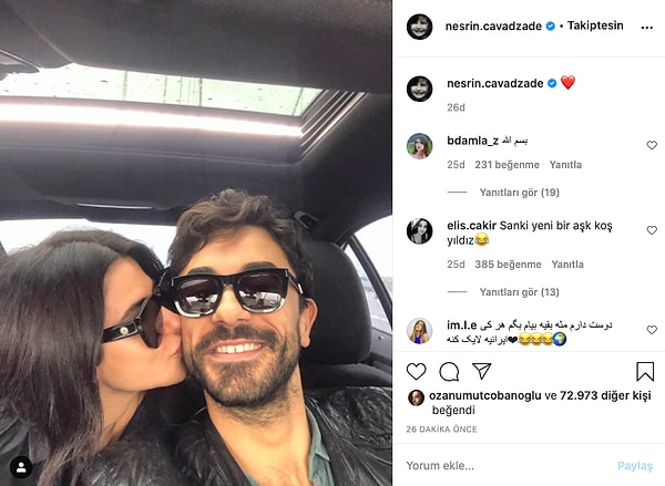 Ve bu sinyallerin nedeni de az önce ortaya çıktı: Gökhan Alkan ile Nesrin Cavadzade Instagram'dan bu fotoğrafı paylaşarak aşklarını ilan ettiler!