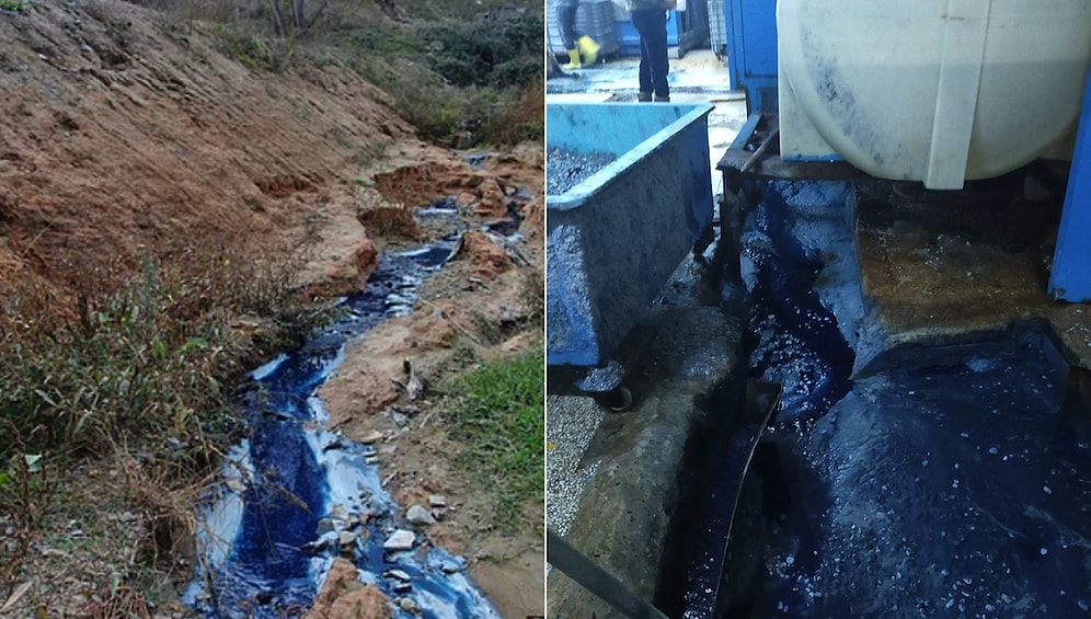 Sultangazi'de Mavi Akan Derenin Sırrı Çözüldü: Kirliliğe Neden Olan Kot Yıkama Atölyesi Mühürlendi