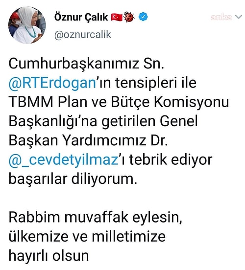 AKP'liler Cevdet Yılmaz'ı Seçilmeden Tebrik Etti: 'Demokrasiye Şeklen Bile Saygıları Yok'