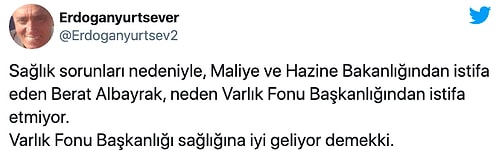 Sağlık Gerekçesiyle Bakanlıktan İstifa Eden Berat Albayrak, Varlık Fonu'ndaki Yöneticiliğini Sürdürüyor