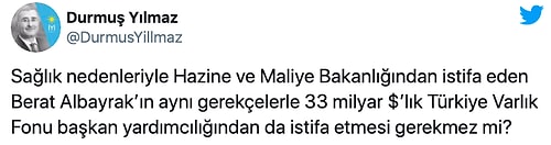 Sağlık Gerekçesiyle Bakanlıktan İstifa Eden Berat Albayrak, Varlık Fonu'ndaki Yöneticiliğini Sürdürüyor