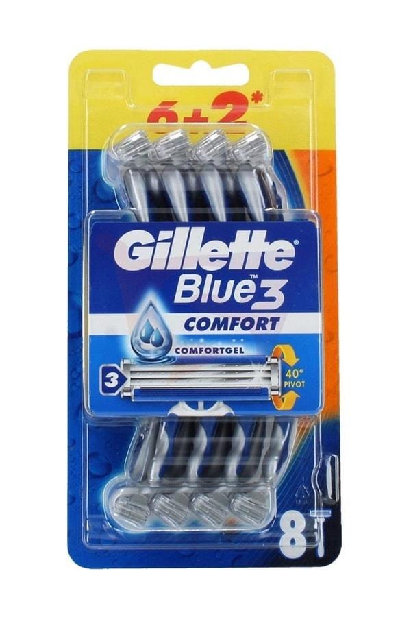 16. Gillette Blue 3 Comfort kullan-at 8'li tıraş bıçağı 42 TL yerine 26 TL!