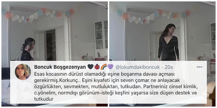 Eşinin Elbisesini Giyip Jartiyerini Takan Erkeğin Ardından Çıkan Tartışma: Bu Bir Boşanma Sebebi mi Yoksa Nerede Kaldı İyi Gün, Kötü Gün?