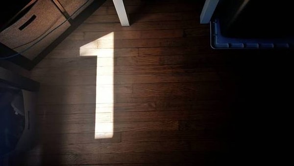 23. "Около 2 часов каждого солнечного дня у меня на полу появляется четкая цифра 1".