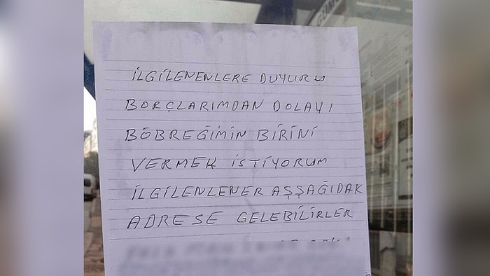 Otobüs Duraklarındaki Acı İlan: 70 Yaşındaki Emekli Vatandaş, Böbreğini Satılığa Çıkardı