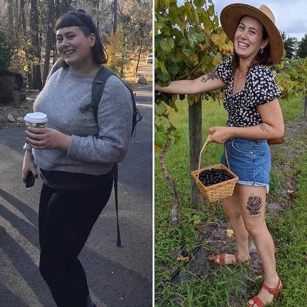6. "Похудела на 34 кг! Все такая же счастливая, просто на фото выгляжу немного по-другому".