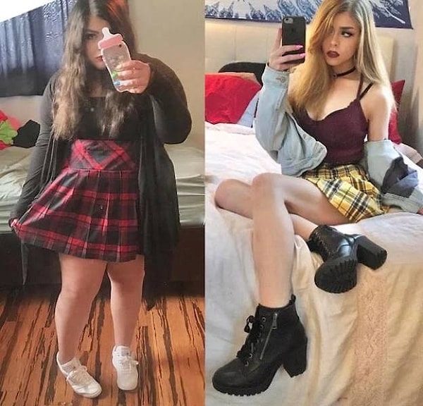 26. "Избавилась от лишних 45 кг, и наконец-то мой наряд выглядит как надо".