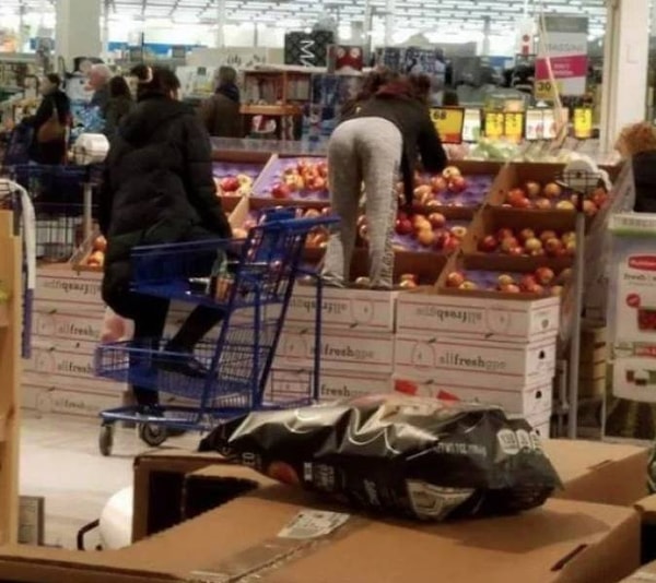 8. В поисках самых вкусных и румяных яблочек.