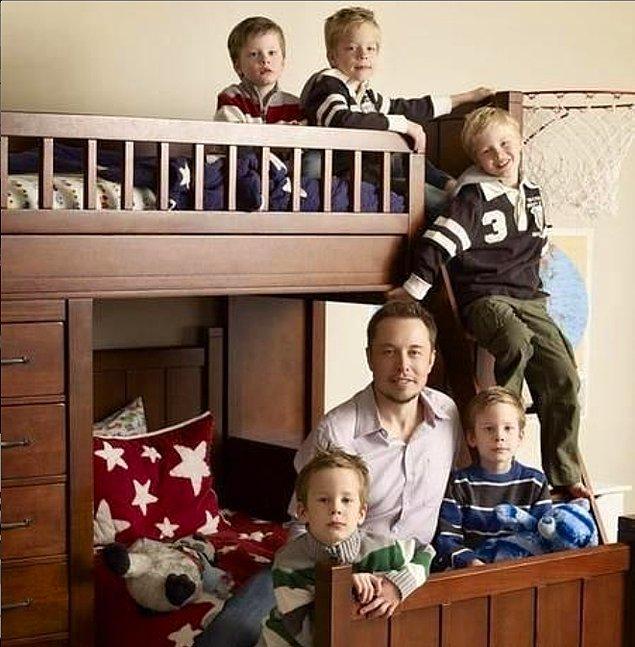 14. Musk'ın altı çocuğu bulunmaktadır ve hepsi erkektir.