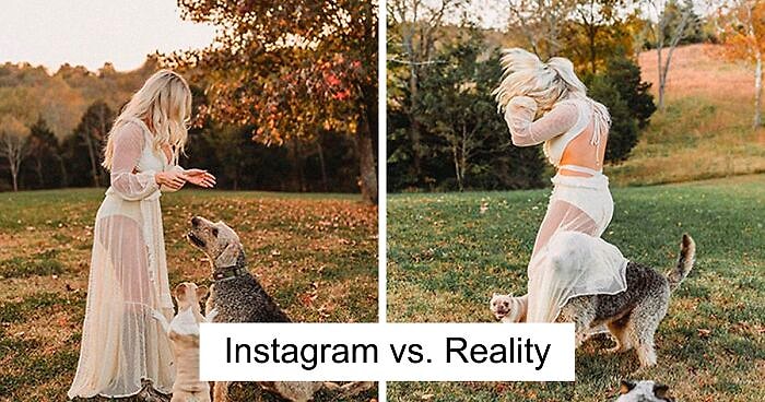 Новый тренд Инстаграма: люди сравнивают "вылизанные" фотки и "жизненные"