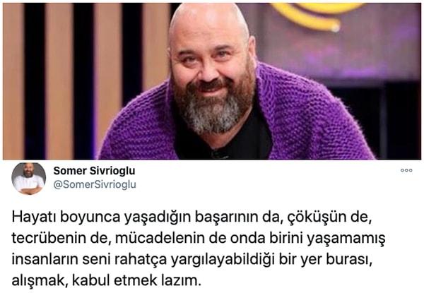 5. MasterChef'in sevilen şeflerinden biri olan Somer Sivrioğlu, attığı tweet ile kafaları karıştırdı!