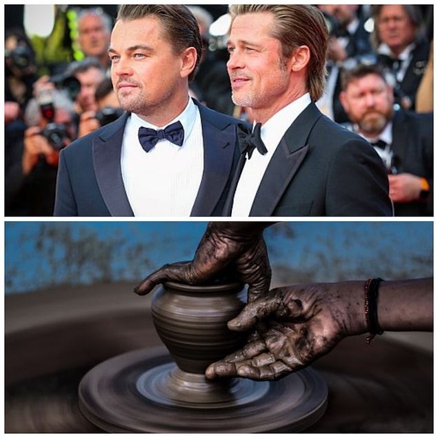 4. Brad Pitt ve Leonardo DiCaprio: Çömlekçilik