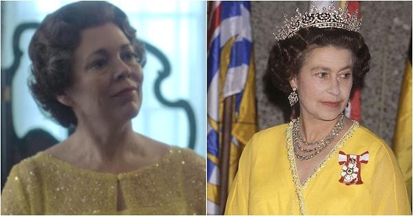 1. Kraliçe II. Elizabeth rolünde Olivia Colman: