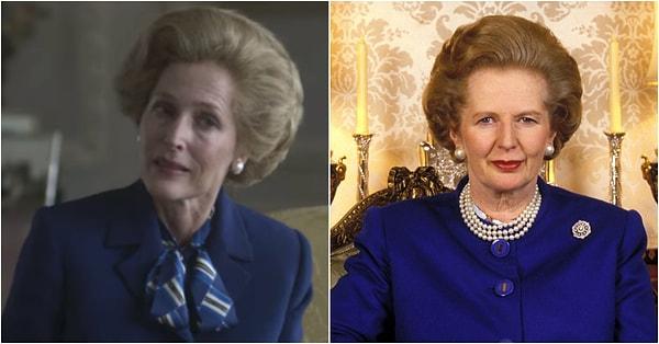 6. İngiltere'nin ilk kadın başbakanı Margaret Thatcher rolünde Gillian Anderson:
