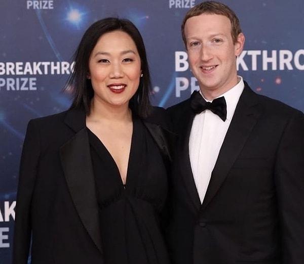 3. Mark Zuckerberg ve Priscilla Chan