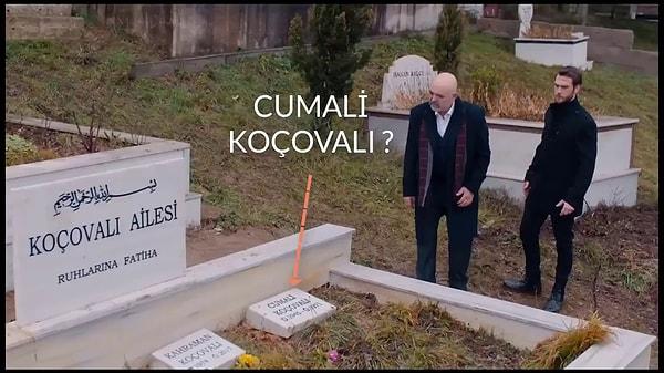 Burası İdris'in abisi, Cumali Koçovalı'nın mezarı. Bizim deli fişek Cumali, amcasının ismini almış yani.