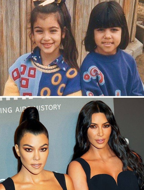 20. Кортни и Ким Кардашьян