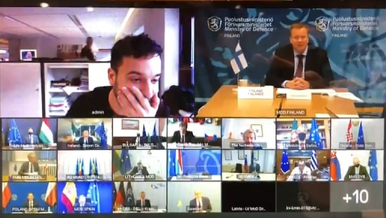 Hollandalı Gazeteci, AB Savunma Bakanları'nın Gizli Zoom Toplantısına Daldı: 'Polisler Gelmeden Çıksan İyi Olur'