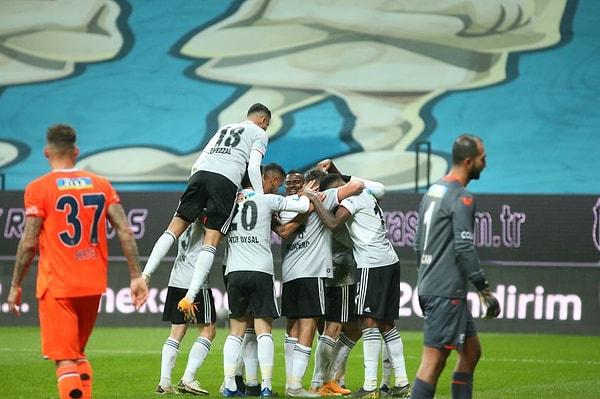 Bu sonuçla Beşiktaş puanını 13'e yükseltirken, Medipol Başakşehir haftayı 13 puanla kapattı.