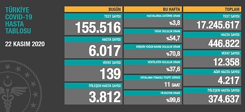 Koronavirüs Türkiye: Günlük Vaka Sayısı 6 Binin Üzerine Çıktı