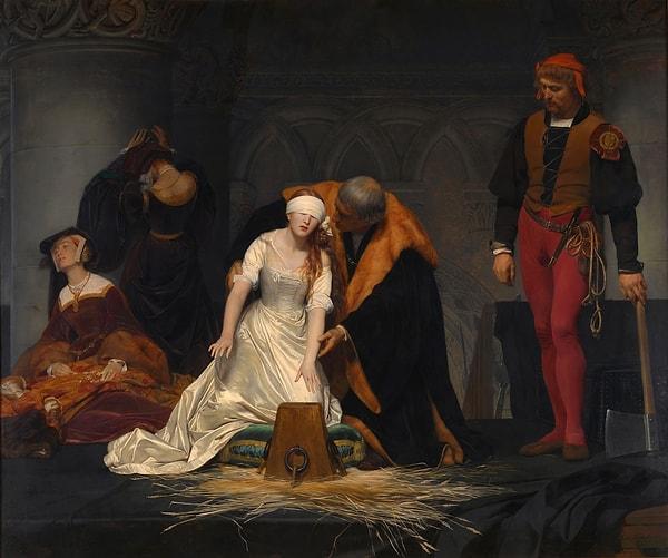 Fransız ressam Delaroche, 1833 yılında İngiltere tarihinin en acıklı hikayelerinden birini resmederek büyük beğeni toplamıştı.