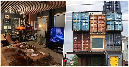 Kimsenin Tasarımını Beğenmediği İçin Sadece 11 Tane Nakliye Konteyneri Kullanarak Ev Yapan Adam