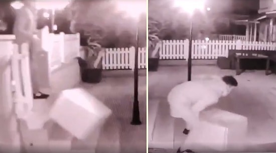 'Kırılacak' İbareli Çinileri Merdivenden Yuvarlayarak Getiren Kargocu, Olaya Tepki Gösteren Kargo Sahibini 'Vurmakla' Tehdit Etti