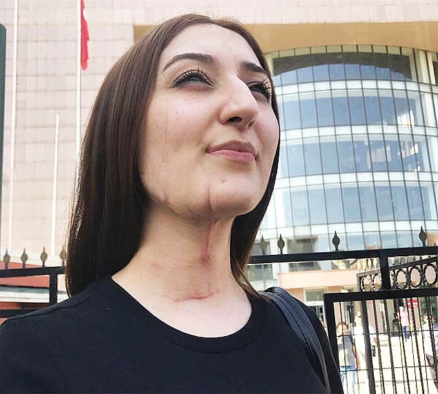 6. Kendisinden ayrılmak isteyen kadının boğazını falçatayla kesen adam...