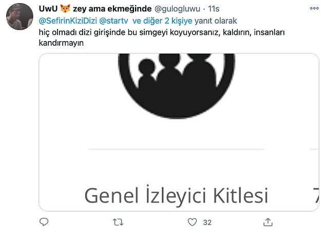 Genel İzleyici Kitlesi ibaresi de eleştirildi.