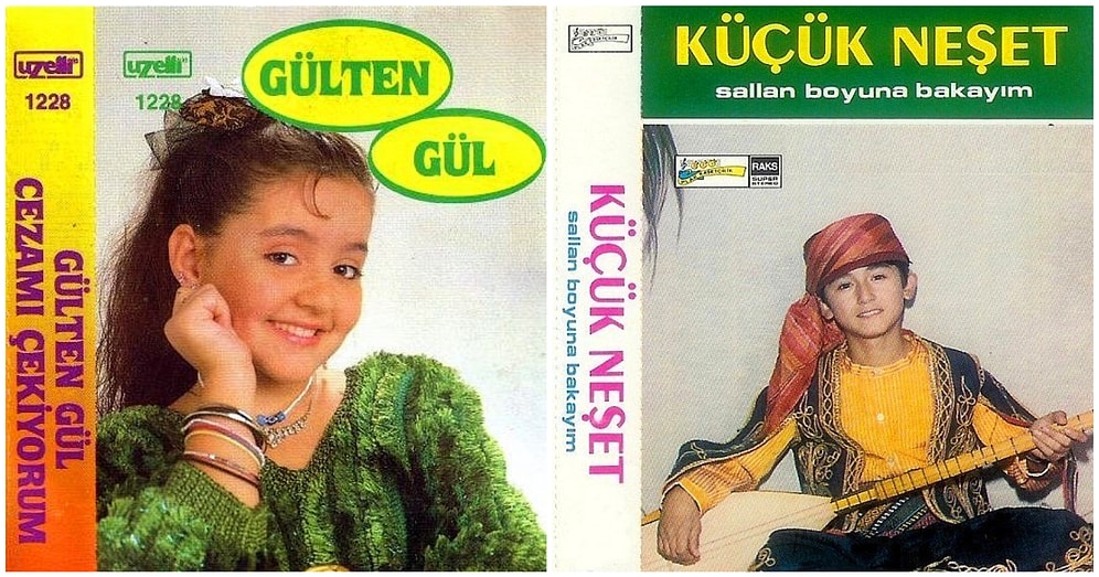 Çocuk Şarkıcı Furyasında Albüm Yapmış 18 Çocuk Şarkıcının Kaset Kapakları