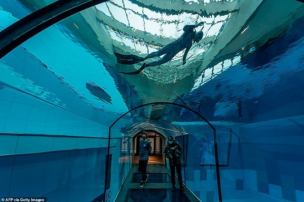 Бассейн может принимать клиентов во время пандемии коронавируса, потому что он считается центром обучения дайверов.