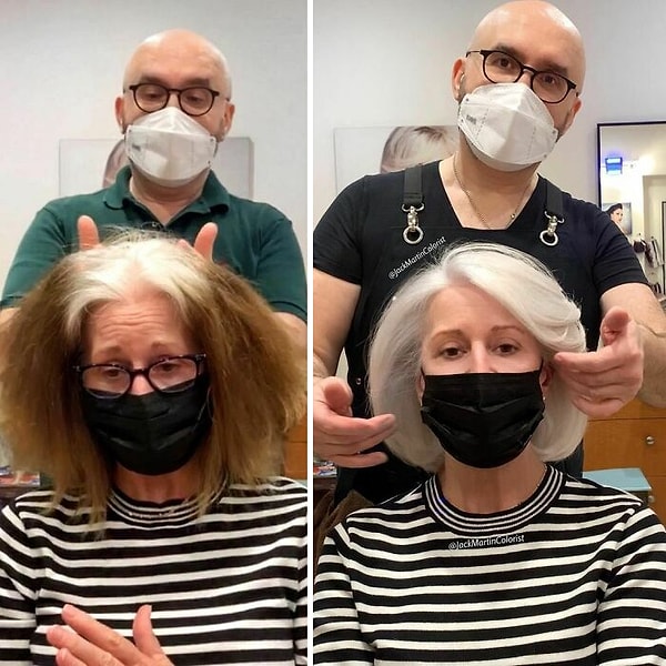 2. Последние пару лет Джек упорно работает над тем, чтобы показать истинную красоту седых волос, ведь серый цвет никогда не выходит из моды!